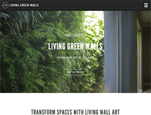 Tablet Screenshot of livinggreenwalls.co.za